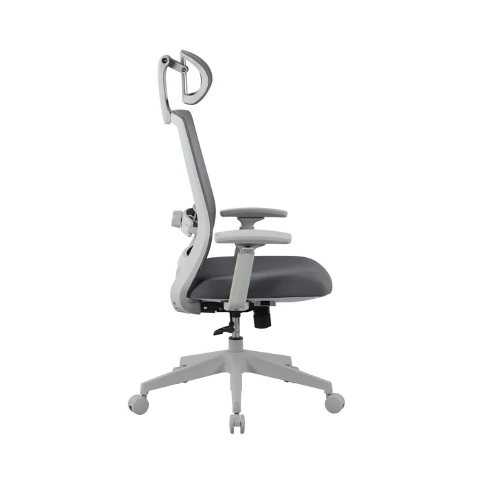 Silla De Oficina Malla-y-metal Gris 2788f-1m en Gris - Sillas de escritorio, Uruguay | Divino, vista 4