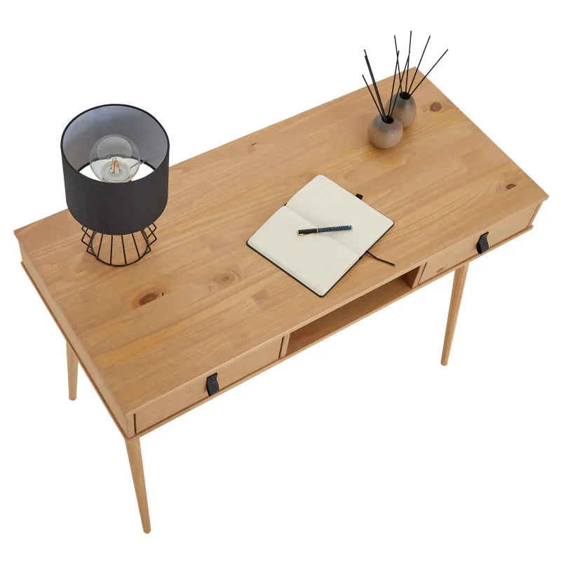 Escritorio 110cm Retro Milan - Madera Maciza en Madera natural - Escritorios, Uruguay | Balton, vista 10