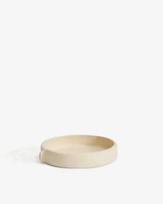 Centro de mesa Mireni de papel maché beige Ø 22,5 cm en Beige - Jarrones, Uruguay | Kavehome