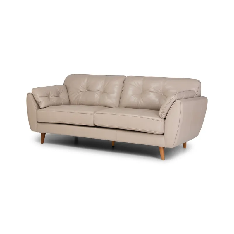 Sofá Defender - Cuero Básico - 3 cuerpos - 519 (Beige) en Beige - Sillones y sofás, Uruguay | NYR