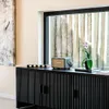 RACK STUDIO TOTAL BLACK - 1.62 MTS - 3 PUERTAS en Negro - Muebles para TV, Uruguay | La Iberica, vista 4 de 9