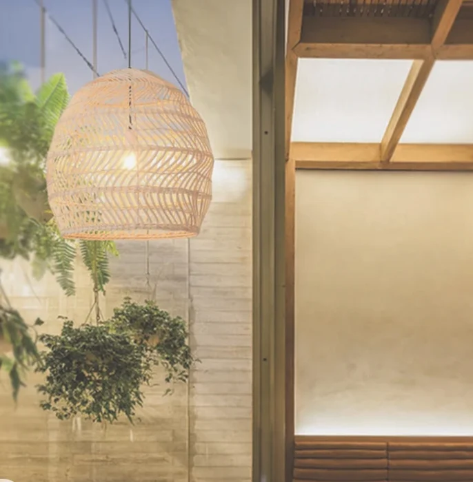 Pantalla Burdeos en Madera natural - Iluminación, Uruguay | Indrana, vista 3