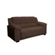 Sillon Sofa Living 3 Cuerpos Tapizado Tela Color Marron