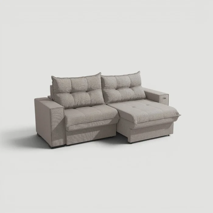 Sofa Dorian 236CM - Retractil/Reclinable en Beige - Sillones y sofás, Uruguay | Balton, vista 9