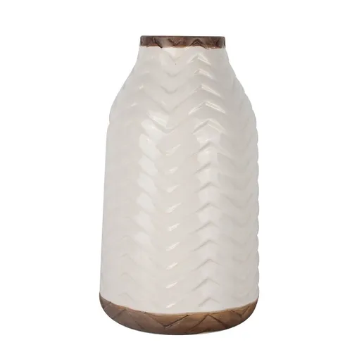 Florero cerámica flechas - Blanco - Decoración, Uruguay | Concetto Casa