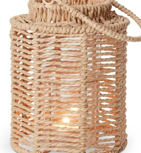 Farol MANDRUP Ø15xA20cm natural en Madera natural - Velas y Portavelas, Uruguay | JYSK