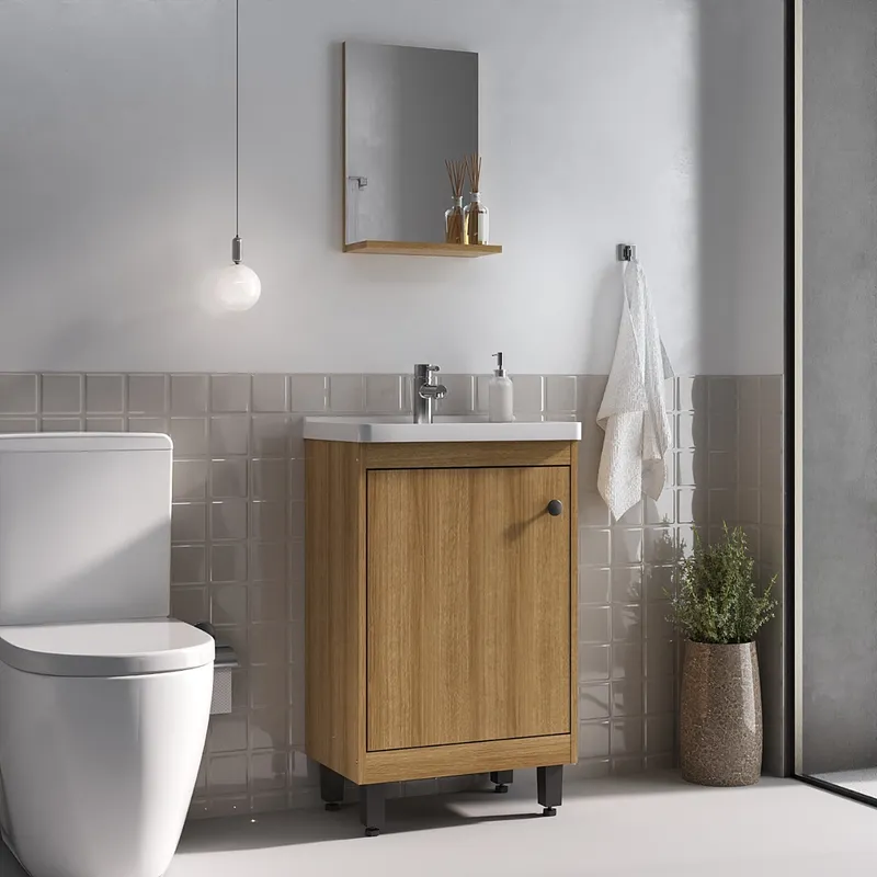 Producto: Conjunto de Baño Niza de AMARELO en Madera natural - Mesas de living, Uruguay | Amarelo