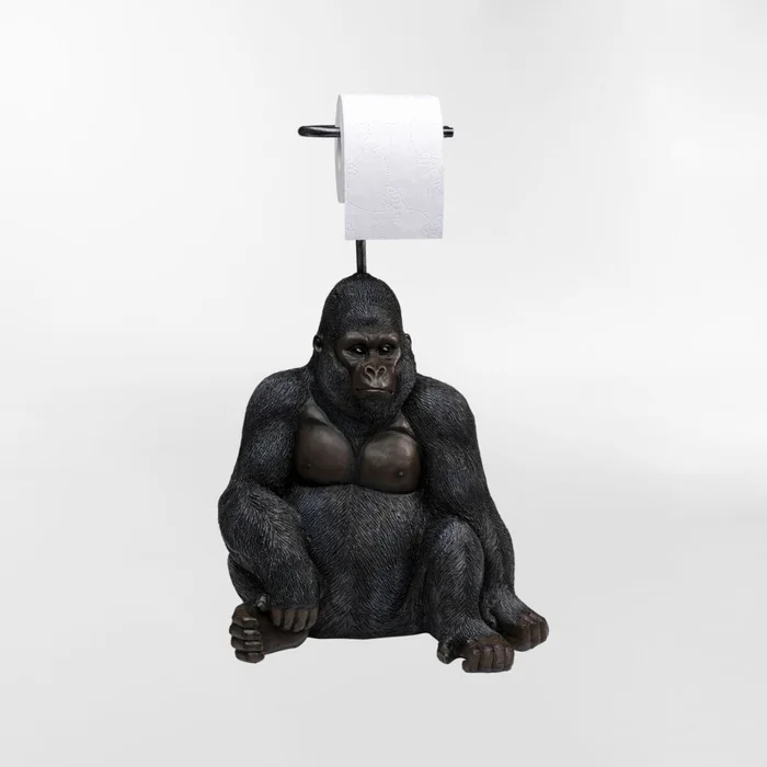 PORTARROLLO SITTING MONKEY Negro  en Negro - Decoración, Uruguay | Viasono, vista 2