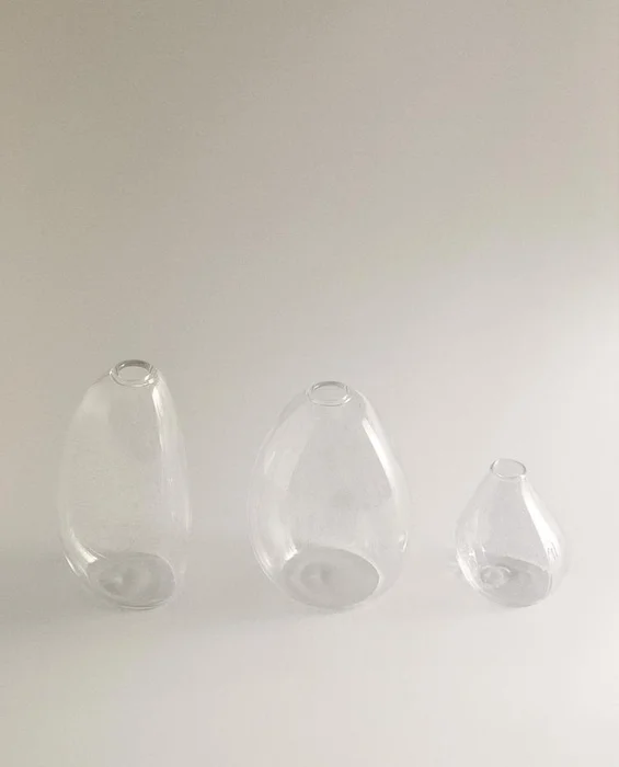 JARRÓN CRISTAL PEQUEÑO IRREGULAR - Jarrones, Uruguay | Zara Home, vista 3