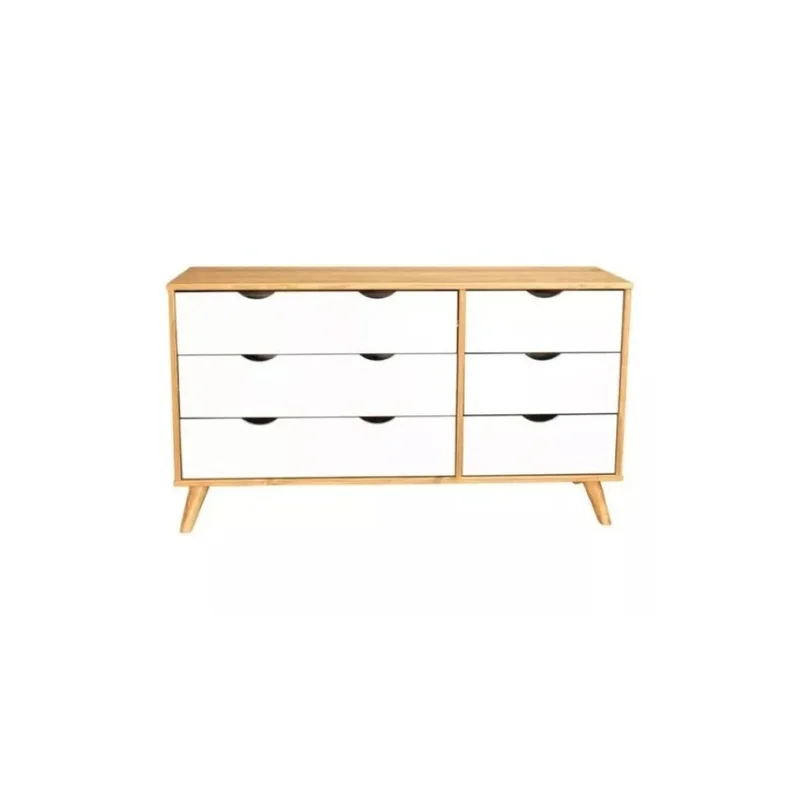 Cómoda 6 Cajones - Línea Berlin - Blanco en Blanco - Cómodas, Uruguay | Ecowood, vista 5