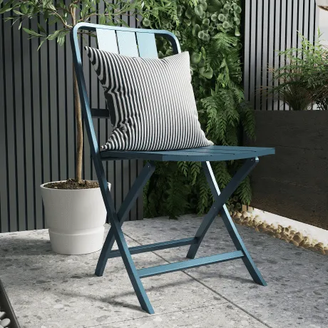 Silla Idaho plegable Azul agata en Azul - Muebles para el exterior, Uruguay | Naterial Uruguay