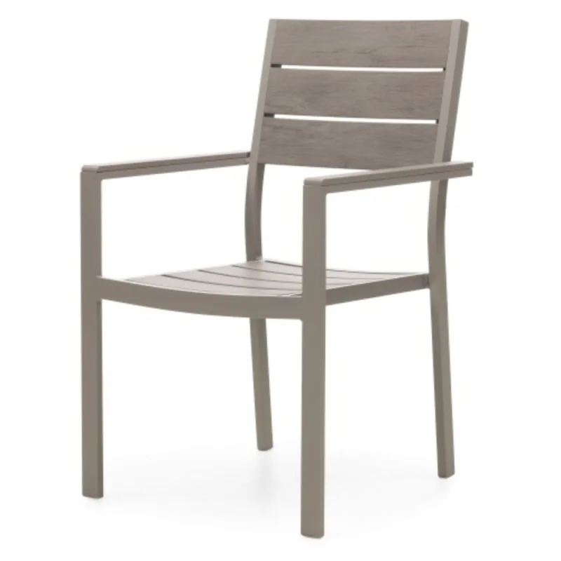 Mesa extensible Zestaw con 8 sillas en Gris - Muebles para el exterior, Uruguay | La Cueva Muebles, vista 3