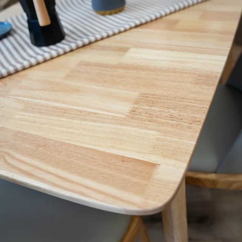 Mesa de comedor Extensible - Madera maciza 120 a 150 cm Elan - Línea Serena en Madera natural - Mesas de comedor, Uruguay | Ecowood, vista 5