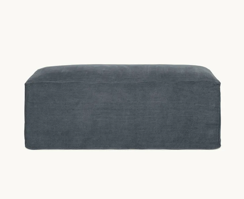 Puff con funda Ruben en Gris - Sillones y sofás, Uruguay | Pieza Clave