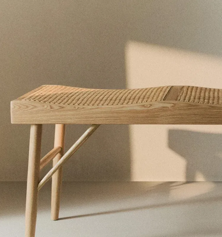 BANCO MADERA Y RATÁN - Butacas, banquetas y puffs, Uruguay | Zara Home