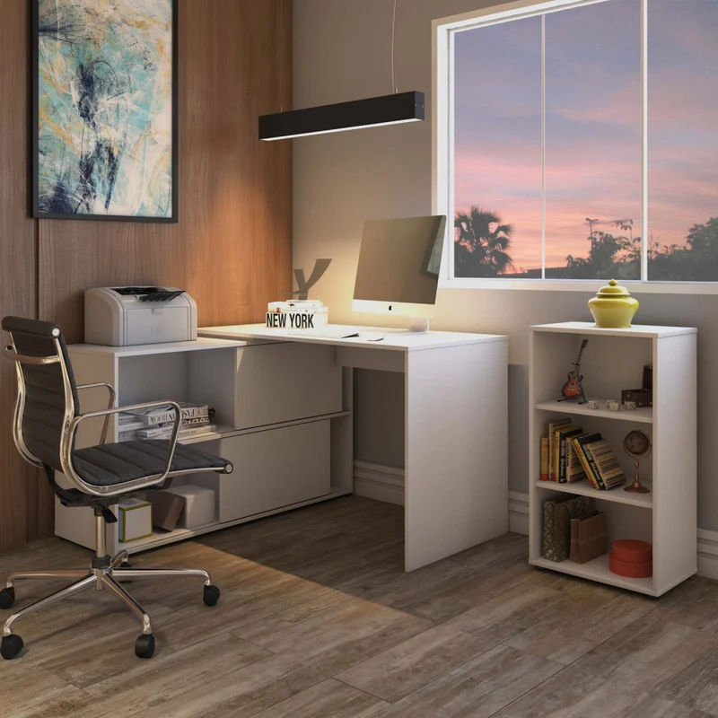 Biblioteca Mdf Blanco Small en Blanco - Bibliotecas, Uruguay | Divino, vista 4
