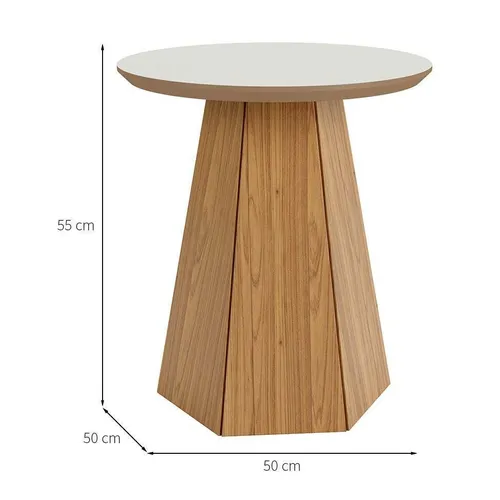 Mesa Esquinera Carla 50CM -100% MDF - Mesas de living, Uruguay | Balton