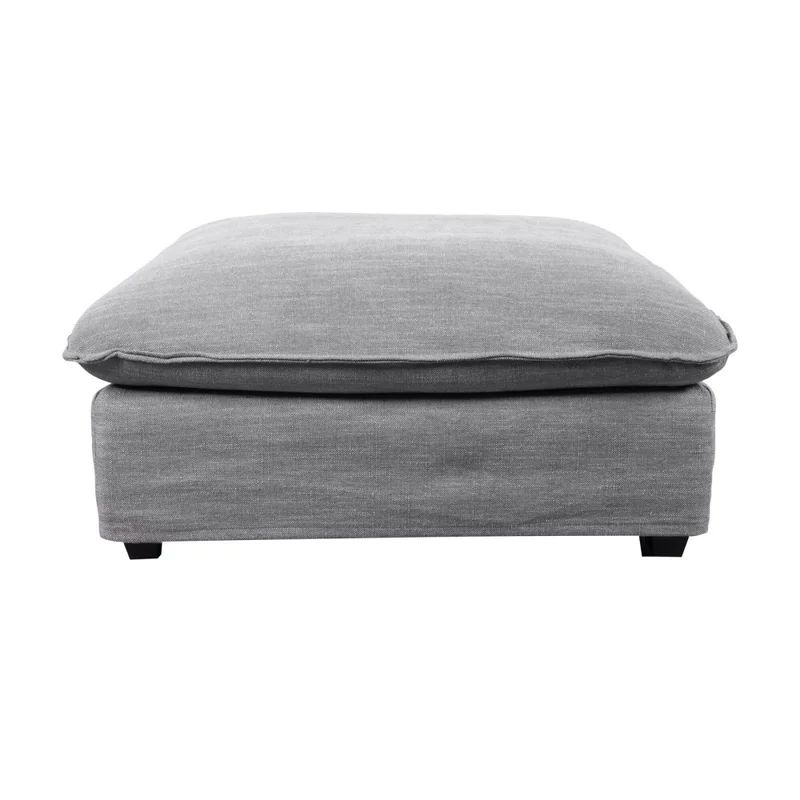Puff Tela-premium Gris Bahamas en Gris - Sillones y sofás, Uruguay | Divino, vista 4