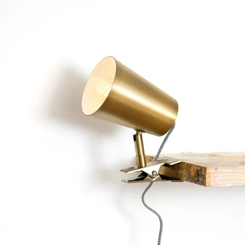 Luminaria Portátil Urbana - Con pinza en Dorado - Lámparas de mesa, Uruguay | Bascuhouse