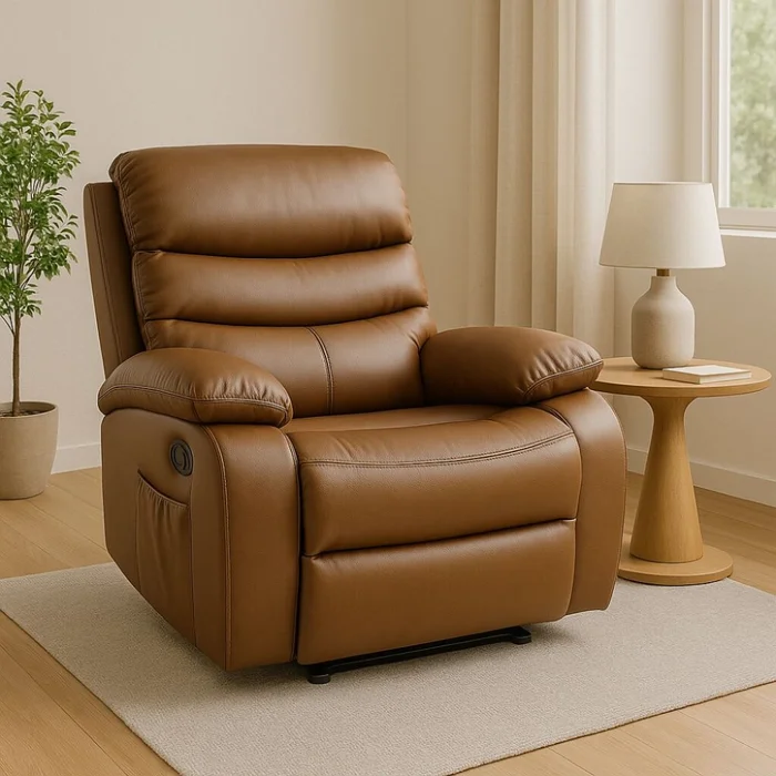 Sillon reclinable 1 cuerpo - Marron en Marrón - Sillones y sofás, Uruguay | La Cueva Muebles