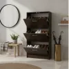 Zapatera 3 puertas 18 pares Tabaco - Respaldos de cama, Uruguay | Que Sal Muebleria, vista 2 de 13