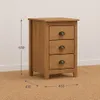 Mesa De Noche Topázio 3 Cajones Freijo ( - Mesas de luz, Uruguay | Aihaus, vista 2 de 2