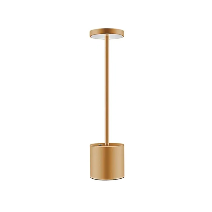 Lámpara de Mesa Nini Portátil Recargable Dimerizable Golden en Amarillo - Lámparas de mesa, Uruguay | Serlux
