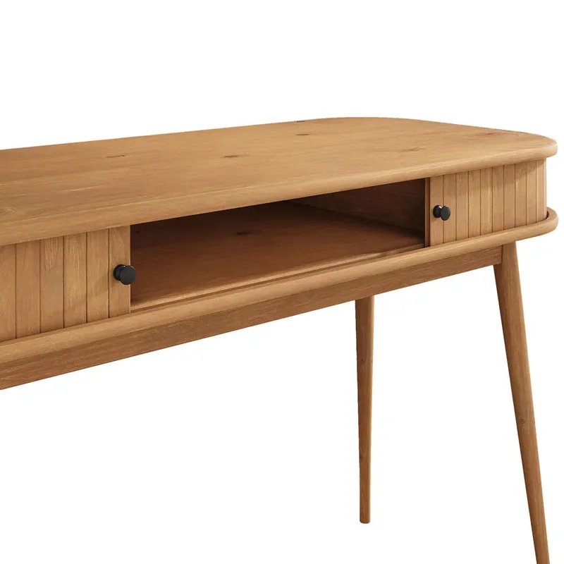 Escritorio Jani con Rolltop - Madera Maciza en Madera natural - Escritorios, Uruguay | Balton, vista 13