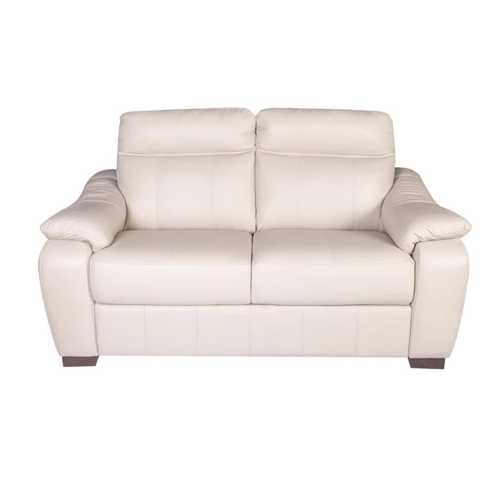 Sofa 2 Cuerpos Cuero-100-natural Natural-beige Laurent Marfil en Blanco - Sillones y sofás, Uruguay | Divino, vista 2