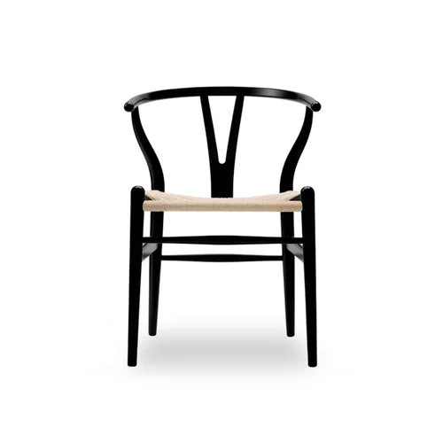 Silla Wishbone - Black en Negro - Sillas, Uruguay | Samic