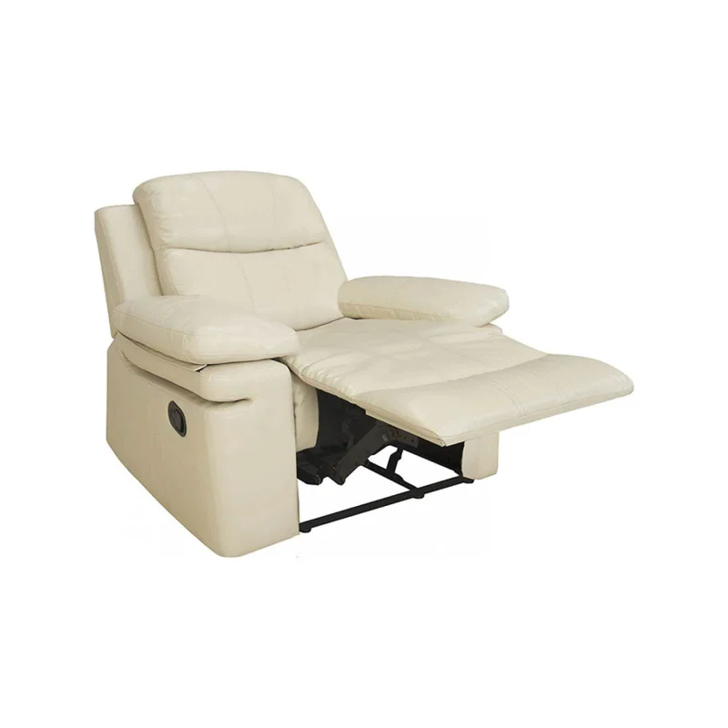 Poltrona Reclinable 1 Cuerpo Pu Natural-beige Mr2138 Cream en Beige - Sillones y sofás, Uruguay | Divino, vista 3