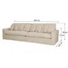 Sofá 4 Cuerpos Tela Natural-beige Marbella Beige en Beige - Sillones y sofás, Uruguay | Divino, vista 6 de 6