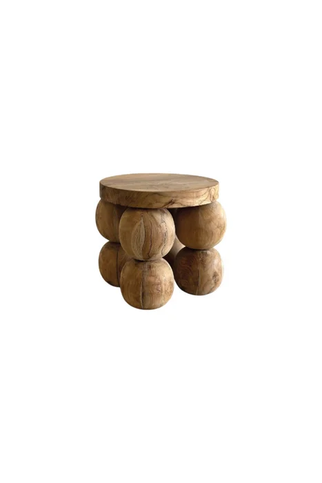 MESA LATERAL BUBBLE 30DIAMx50CM H en Madera natural - Mesas de arrimo, Uruguay | Vinibel
