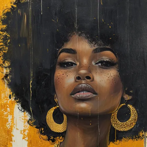 Afro woman en Multicolor - Láminas, Uruguay | Mara Estudio