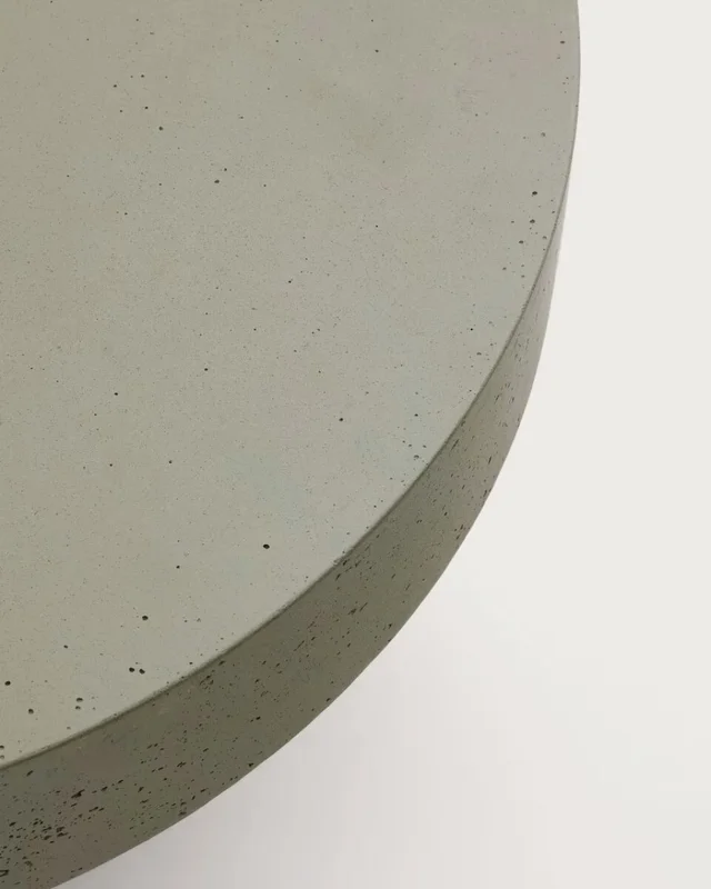 Mesa de centro Aiguablava de cemento - verde Ø 90 cm en Verde - Mesas de living, Uruguay | Kavehome, vista 7