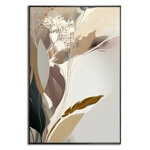 CUADRO CANVAS 60x90cm MARCO FLOR ABSTRACTA - Decoración de pared, Uruguay | Decohogar