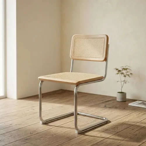 Silla de comedor Metal cromado Bauhaus - Línea Serena - Sillas, Uruguay | Ecowood