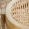 MESA AUXILIAR / BANQUITO DE TEKA Y RATTAN en Madera natural - Butacas, banquetas y puffs, Uruguay | La Iberica, vista 2 de 3
