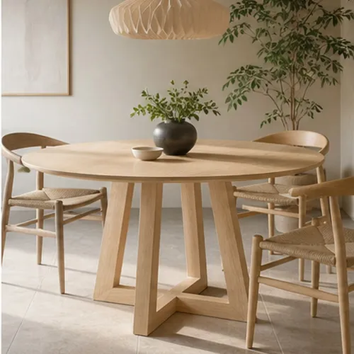Mesa de Comedor Estocolmo en Madera natural - Mesas de comedor, Uruguay | Samic