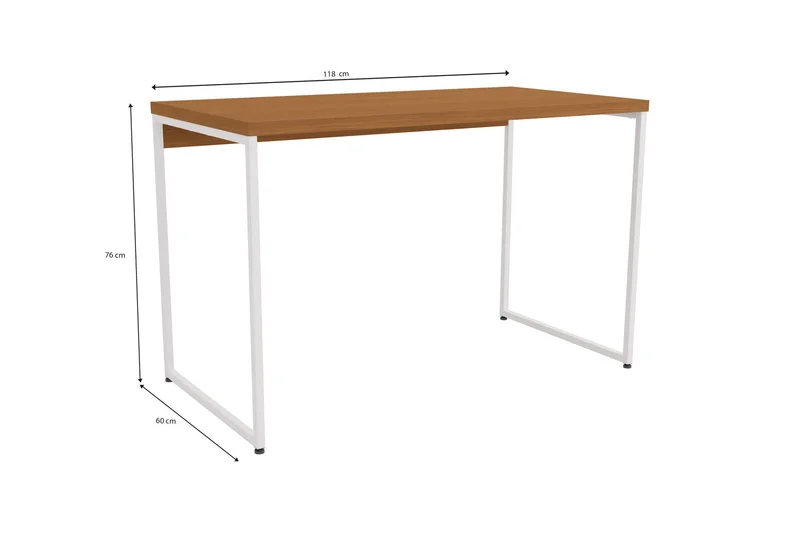 Mesa Escritorio 118cm Linea Industrial Hierro en Negro - Bibliotecas, Uruguay | Balton, vista 8