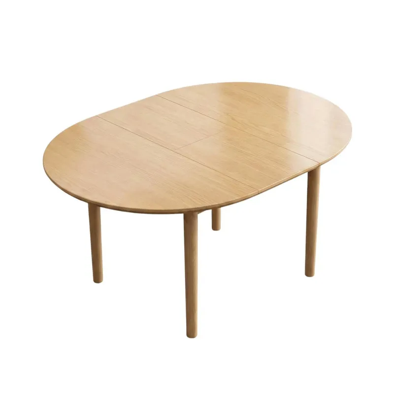 Mesa de comedor Extensible - Madera maciza 100 a 130 cm Elan en Madera natural - Mesas de comedor, Uruguay | Balton