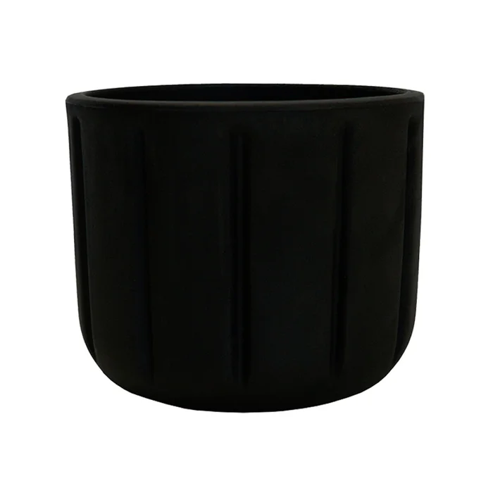 MACETA SPELLO PILASTRI NEGRA 15X15CM en Negro - Macetas, Uruguay | Decohogar, vista 2