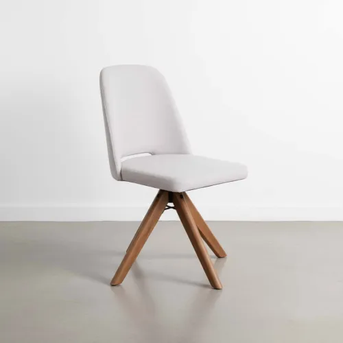 Silla De Oficina Madera-y-tela Natural-beige Hera en Beige - Escritorios y sillas de escritorio, Uruguay | Divino