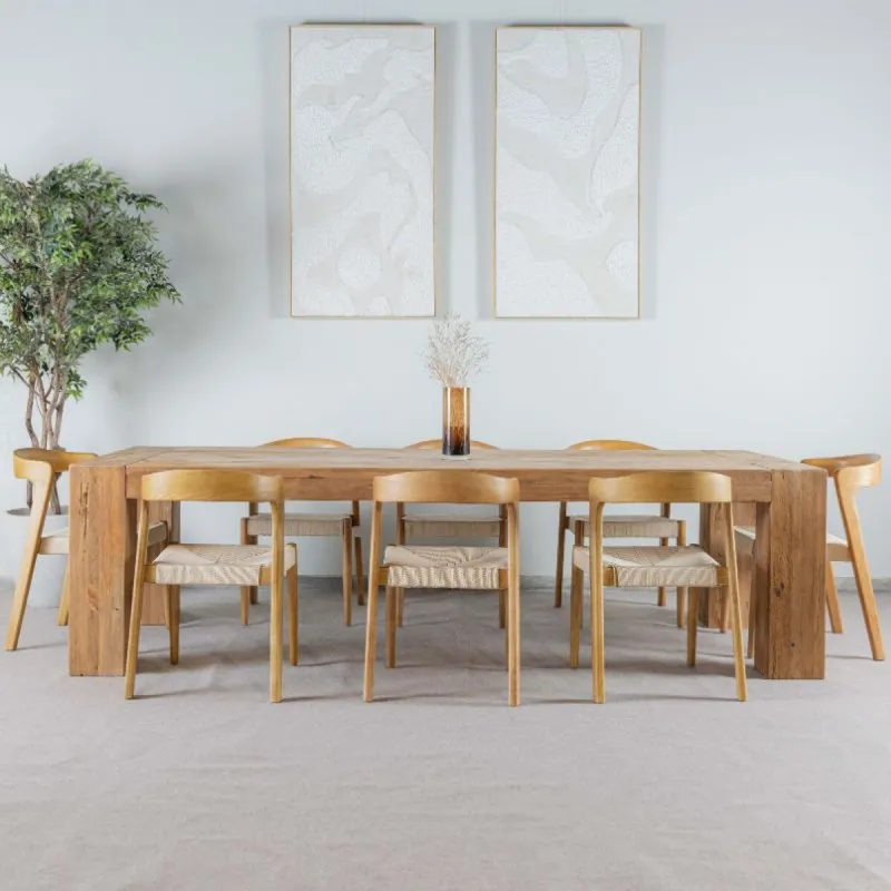 Mesa Comedor Quattro Gambe en Madera natural - Mesas de comedor, Uruguay | Fabrica Italiana