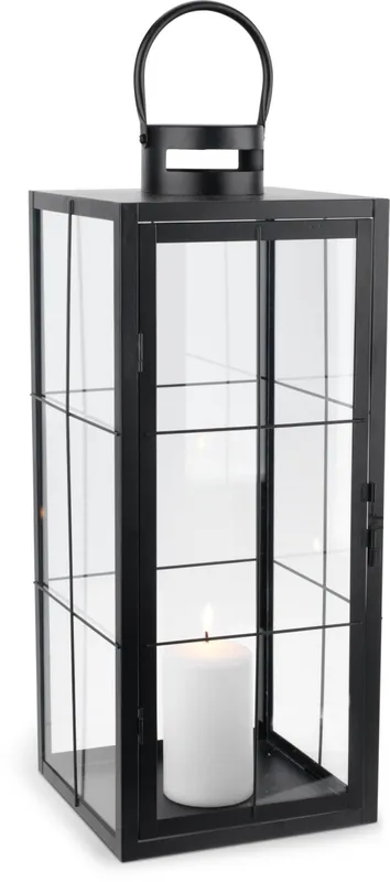Farol VILLADS A20xL20xA50cm negro en Negro - Velas y Portavelas, Uruguay | JYSK