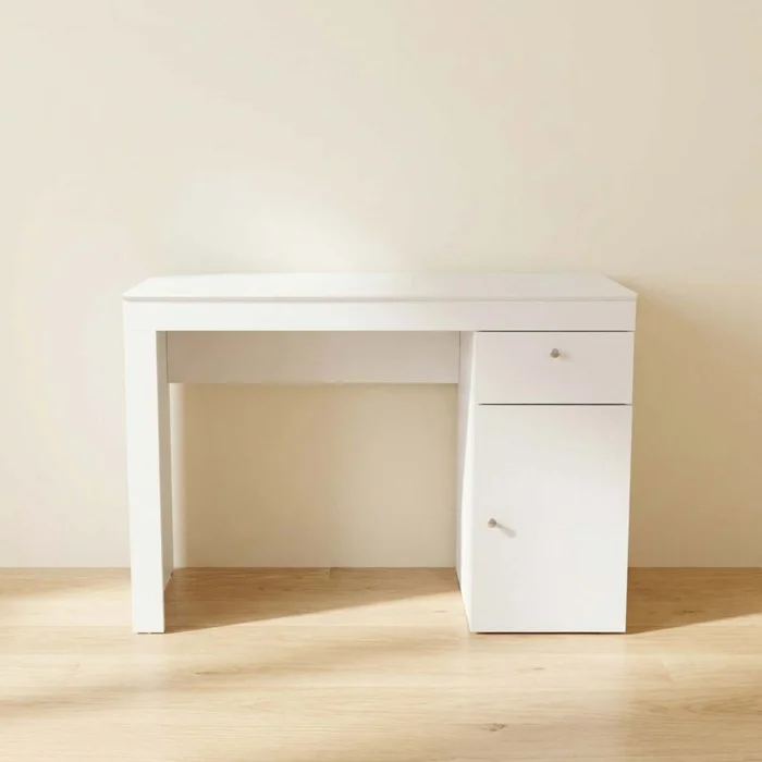 Escritorio Mdf-y-mdp Blanco Iris en Blanco - Escritorios, Uruguay | Divino