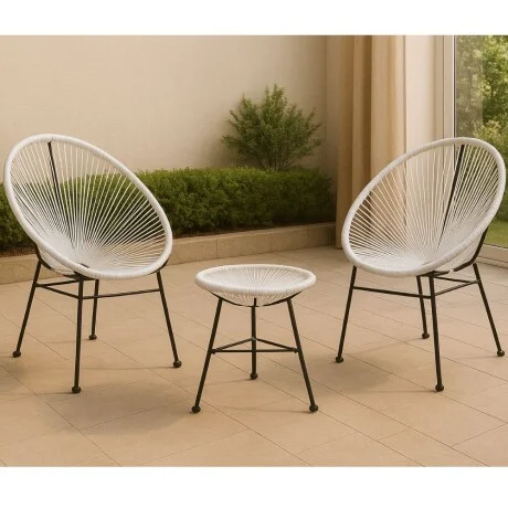 Juego de jardin Acapulco en Blanco - Muebles para el exterior, Uruguay | La Cueva Muebles, vista 12