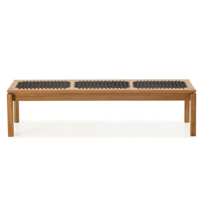 BANCO TRACO CUERDA NEGRA 180x37x43CM JATOBA - Muebles para el exterior, Uruguay | Vinibel