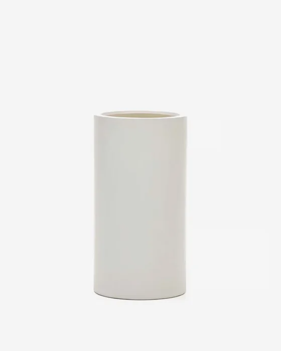 Macetero Aiguablava de cemento - blanco Ø 42 cm en Blanco - Muebles para el exterior, Uruguay | Kavehome