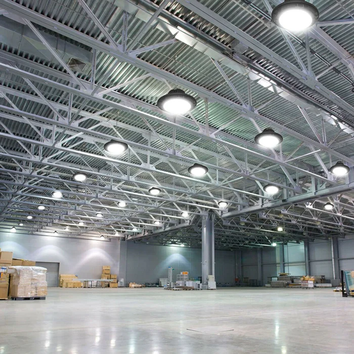 Campana LED UFO 100W Luz Fría en Negro - Lámparas colgantes, Uruguay | Serlux, vista 2